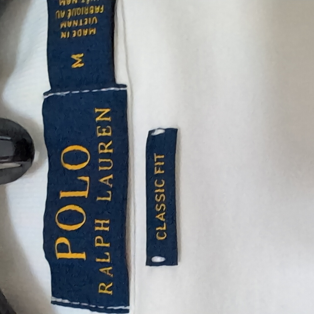Ralph Lauren Classic Fit White Short Sleeve Polo Shirt. Size Medium - Picture 8 of 12
